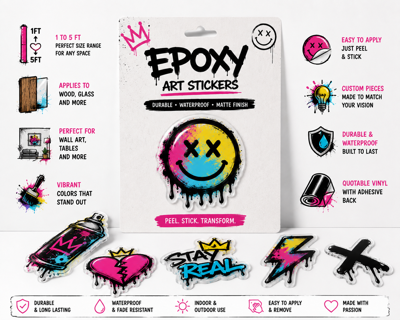 Epoxy Art Custom Sticker