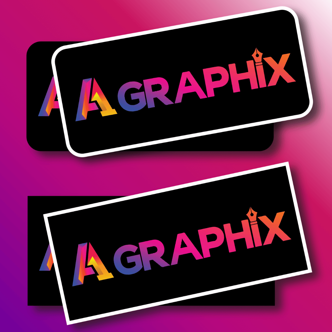 Custom Rectangle Cut Sticker